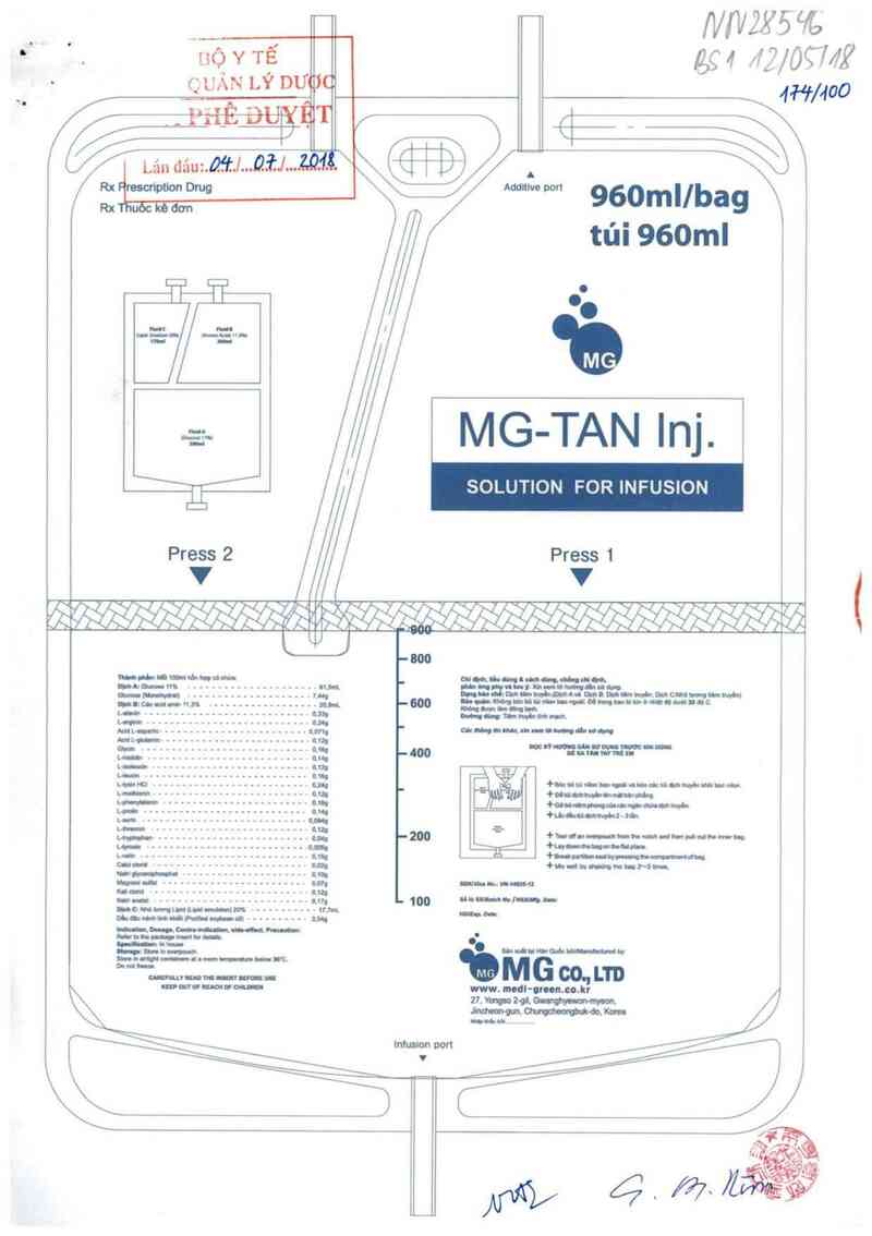 thông tin, cách dùng, giá thuốc MG-TAN INJ. DỊCH TIÊM TRUYỀN - ảnh 0