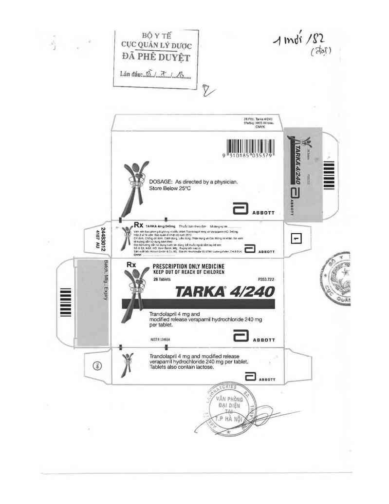 thông tin, cách dùng, giá thuốc Tarka - ảnh 0