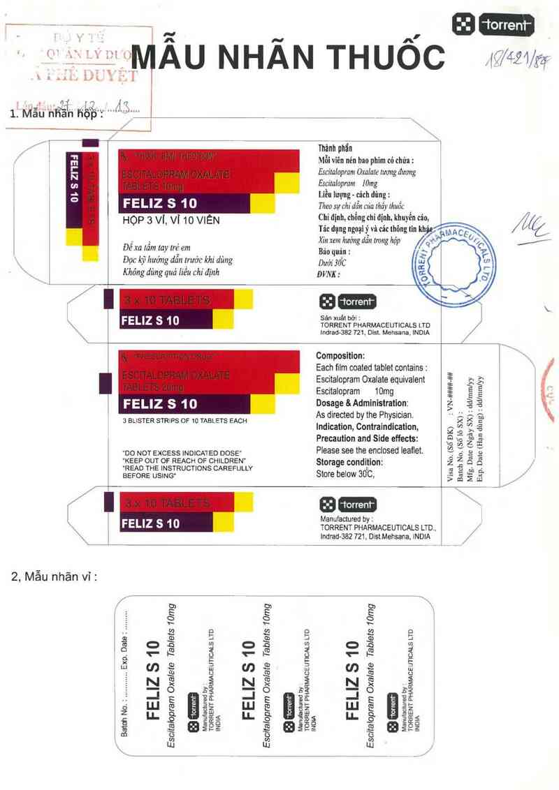 thông tin, cách dùng, giá thuốc Feliz S 10 - ảnh 0