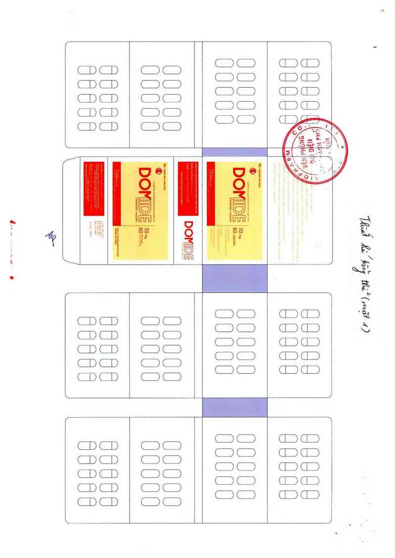 thông tin, cách dùng, giá thuốc Domide Capsules 50mg - ảnh 1