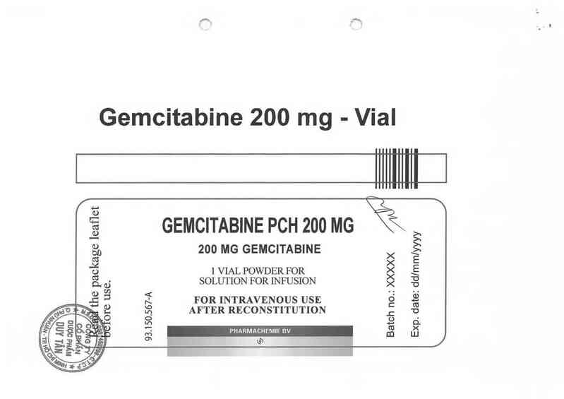 thông tin, cách dùng, giá thuốc Gemcitabine PCH 200 mg - ảnh 2