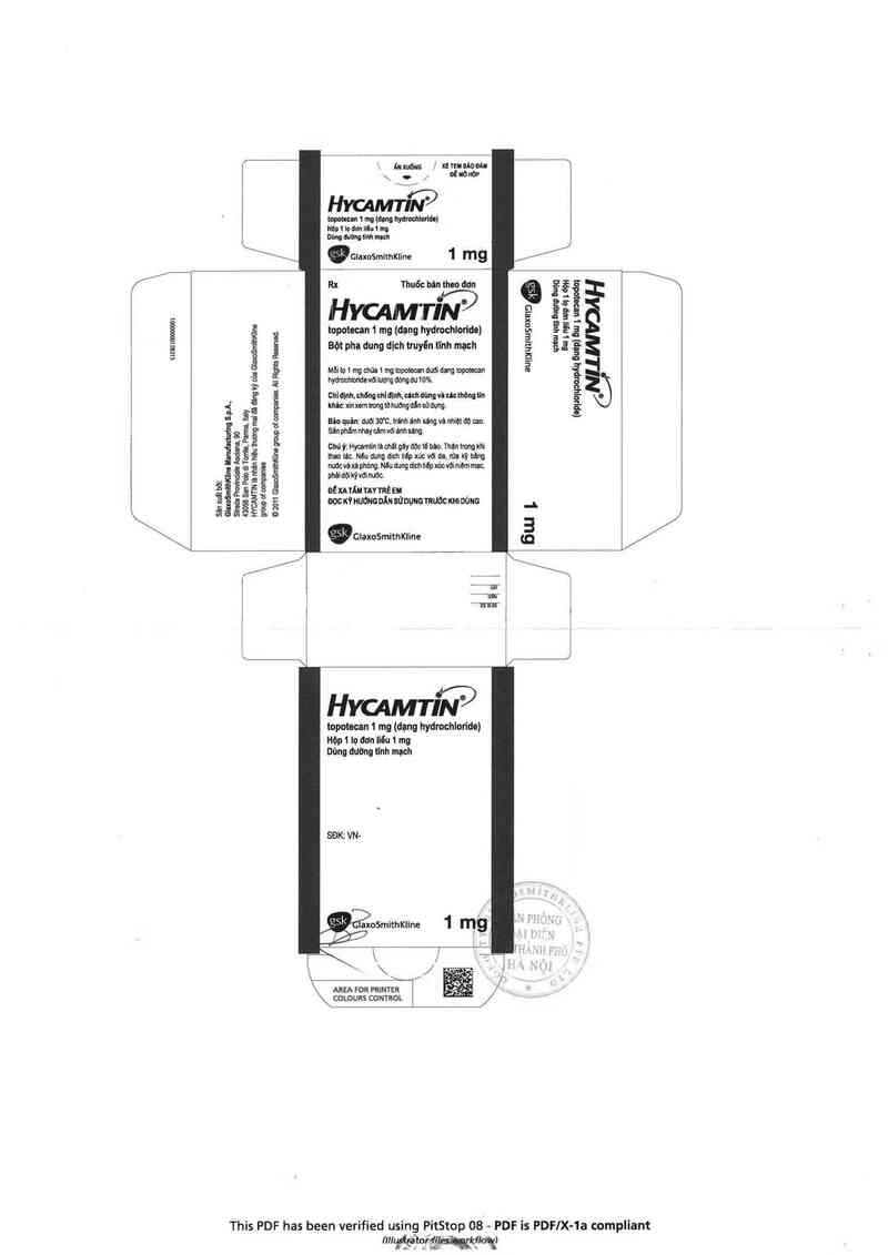 thông tin, cách dùng, giá thuốc Hycamtin 1mg - ảnh 1
