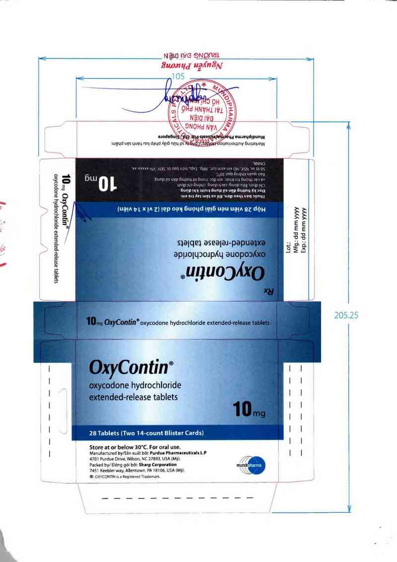 thông tin, cách dùng, giá thuốc OxyContin 10mg - ảnh 1