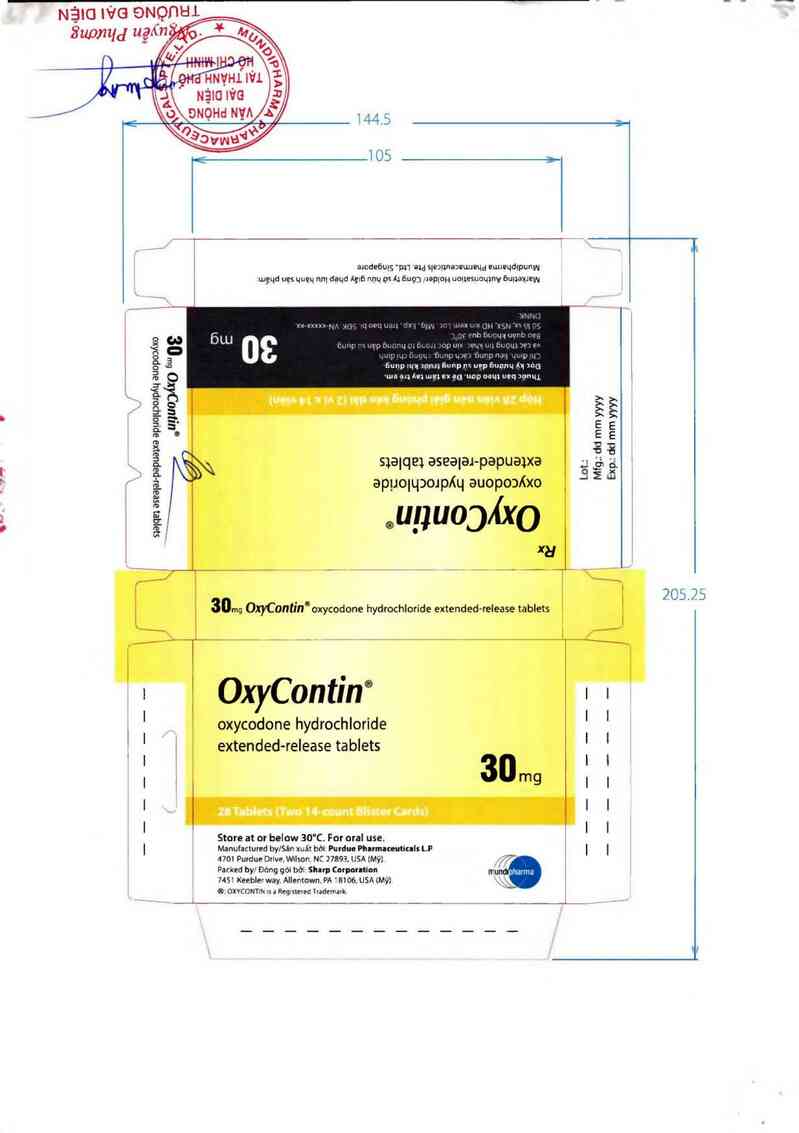 thông tin, cách dùng, giá thuốc OxyContin 30mg - ảnh 1