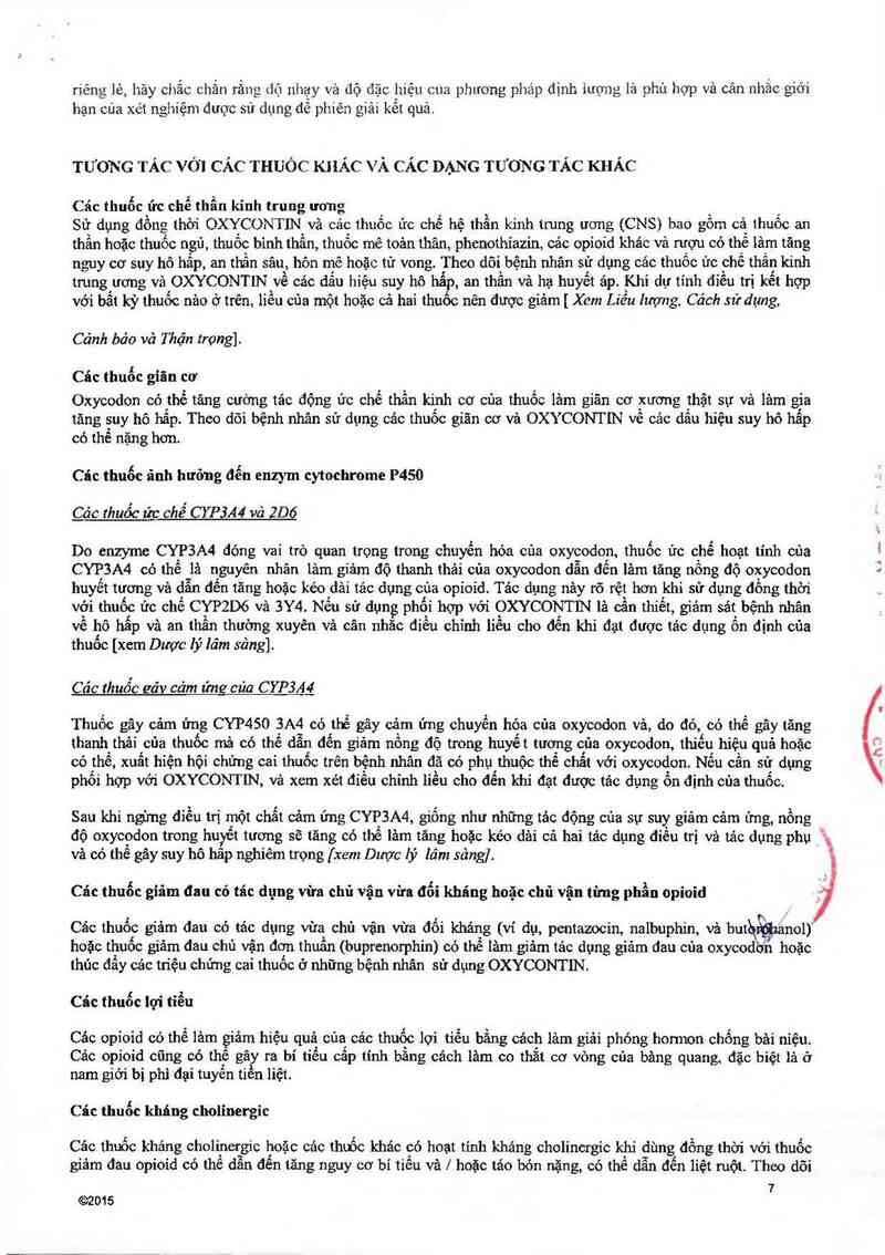 thông tin, cách dùng, giá thuốc OxyContin 30mg - ảnh 10