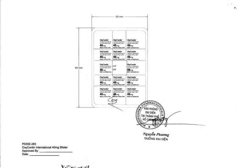 thông tin, cách dùng, giá thuốc OxyContin 40mg - ảnh 2
