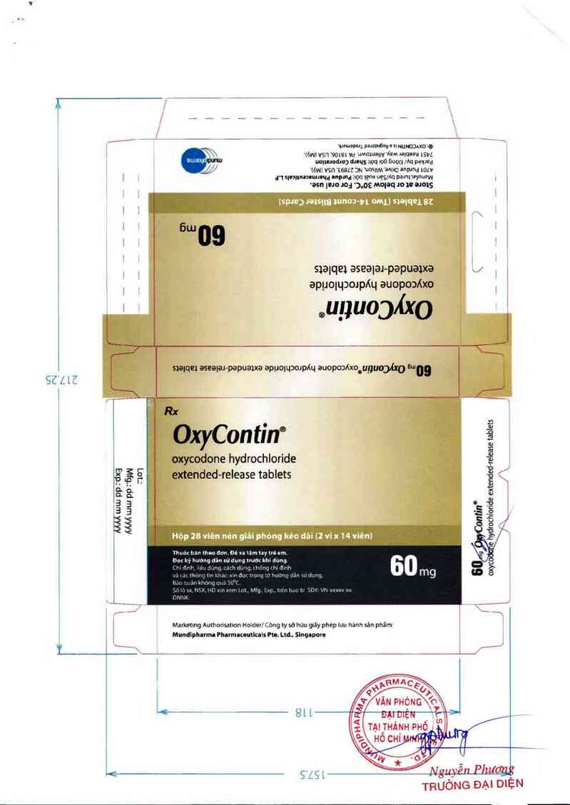 thông tin, cách dùng, giá thuốc OxyContin 60mg - ảnh 1