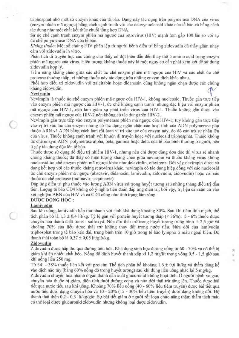 thông tin, cách dùng, giá thuốc Lamivudine 150mg, Zidovudine 300mg & Nevirapine 200mg Tablets - ảnh 2