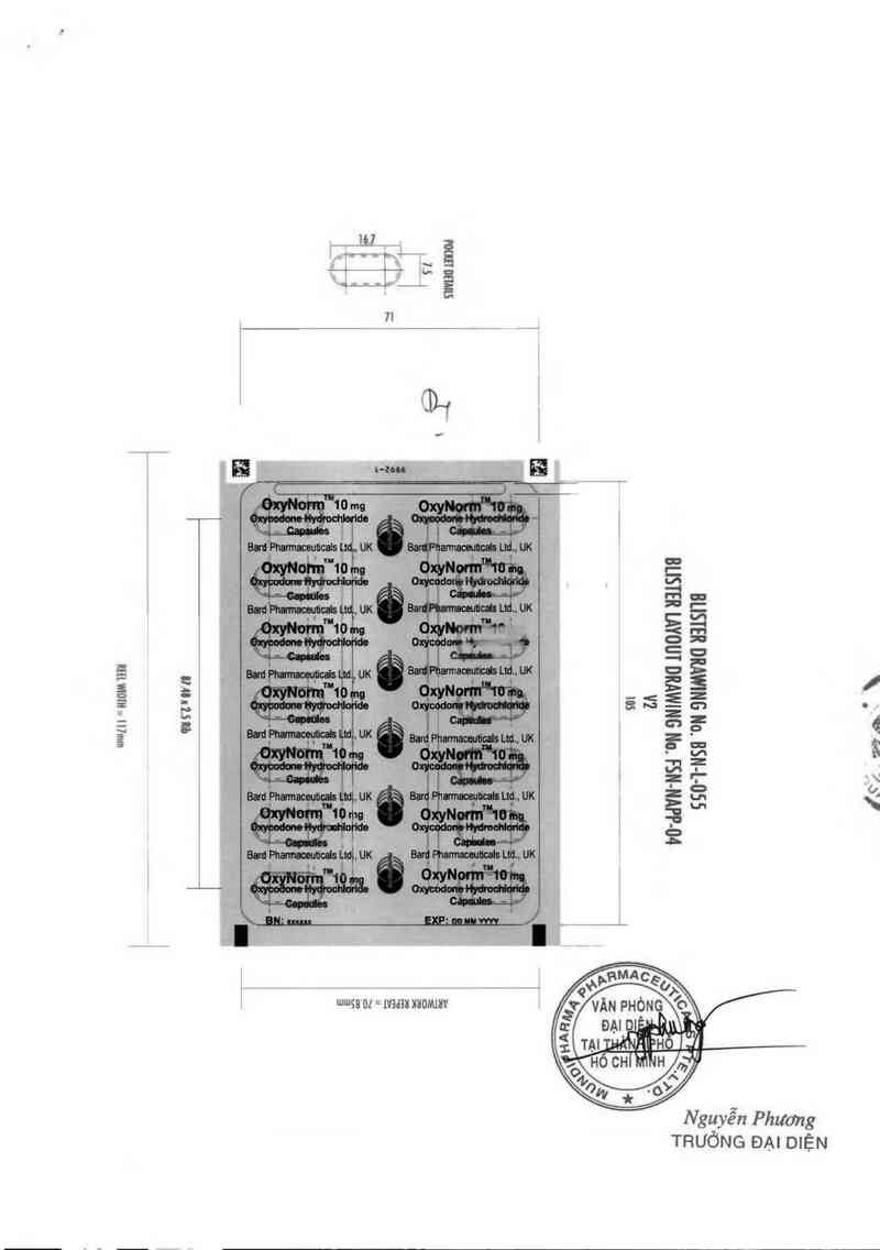 thông tin, cách dùng, giá thuốc Oxynorm 10mg - ảnh 1