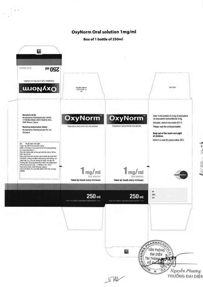 thông tin, cách dùng, giá thuốc Oxynorm 5mg/5ml oral solution - ảnh 2