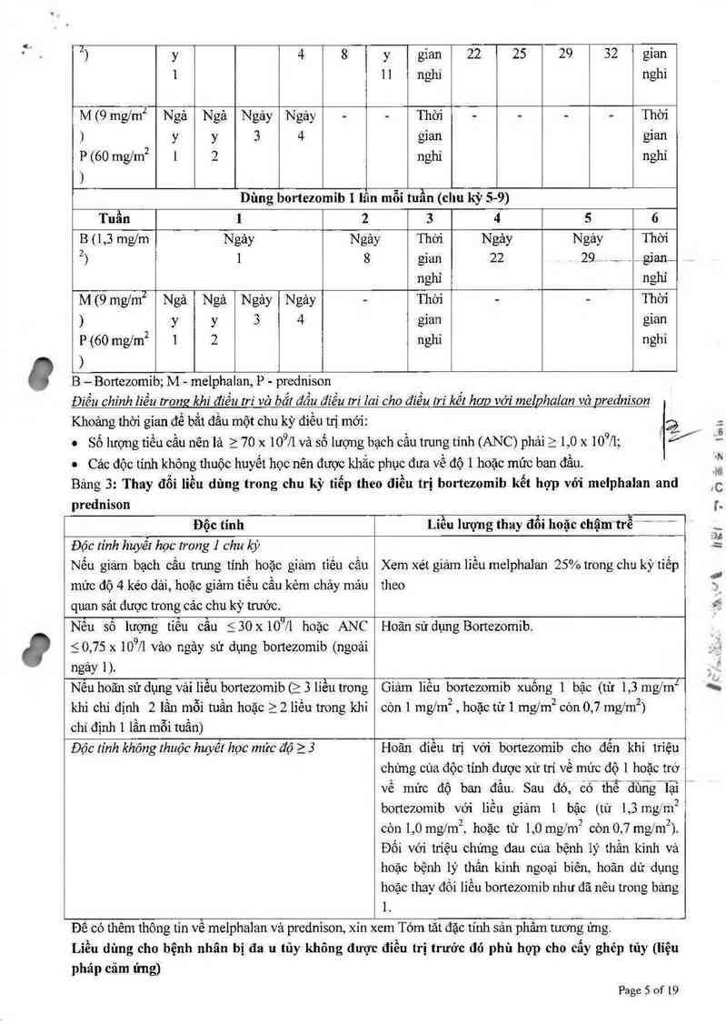 thông tin, cách dùng, giá thuốc Bortezomib Pharmidea - ảnh 5