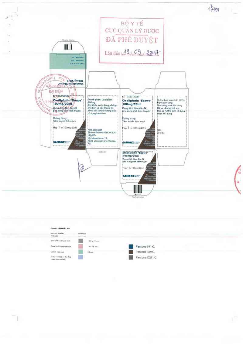 thông tin, cách dùng, giá thuốc Oxaliplatin ~Ebewe~ 50mg/10ml - ảnh 0