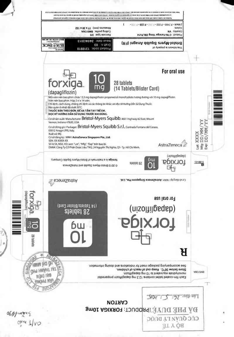 thông tin, cách dùng, giá thuốc Forxiga (Đóng gói bởi: Bristol-Myers Squibb S.r.l, Đ/c: Contrada Fontana del Ceraso, 03012 Anagni, Italy) - ảnh 0