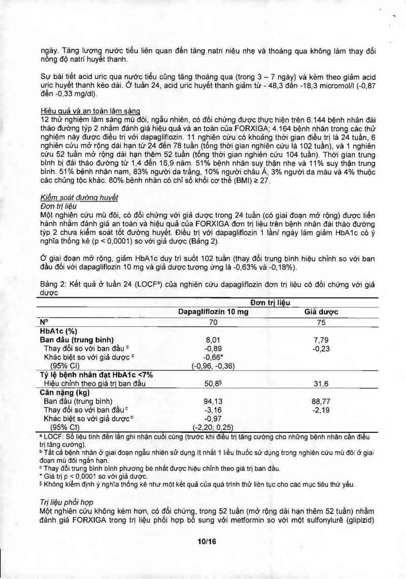 thông tin, cách dùng, giá thuốc Forxiga (Đóng gói bởi: Bristol-Myers Squibb S.r.l, Đ/c: Contrada Fontana del Ceraso, 03012 Anagni, Italy) - ảnh 11