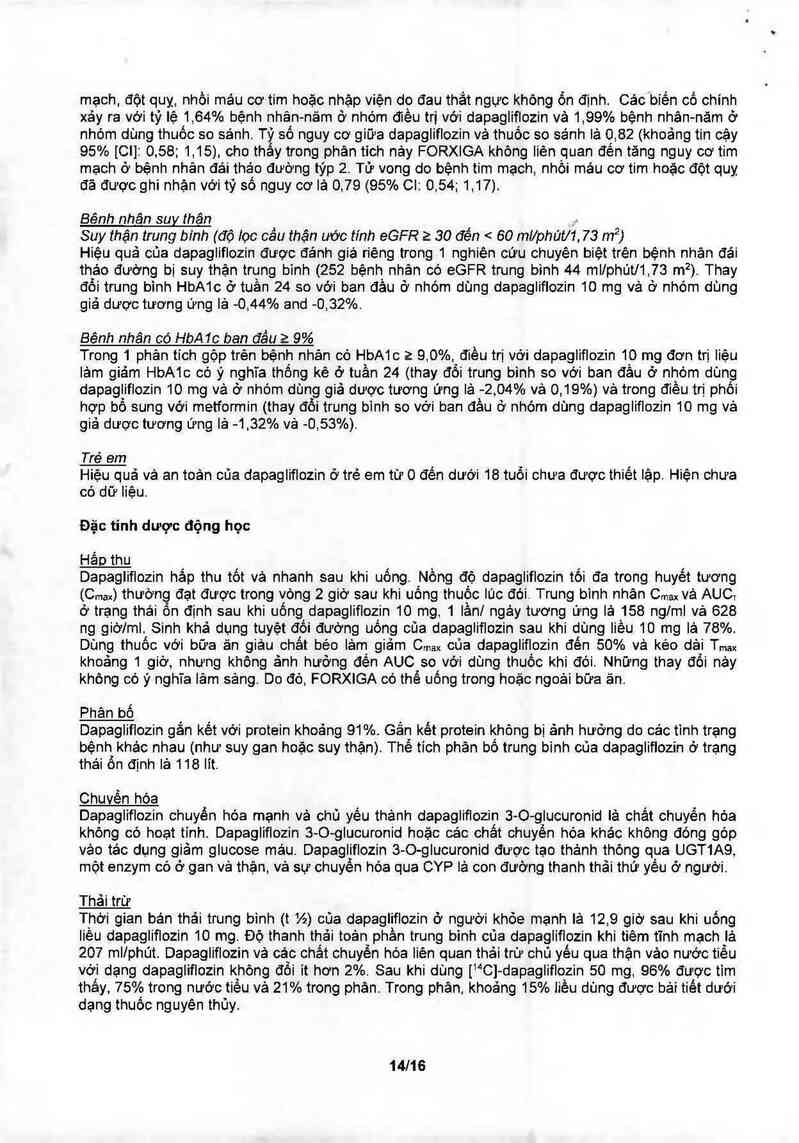 thông tin, cách dùng, giá thuốc Forxiga (Đóng gói bởi: Bristol-Myers Squibb S.r.l, Đ/c: Contrada Fontana del Ceraso, 03012 Anagni, Italy) - ảnh 15