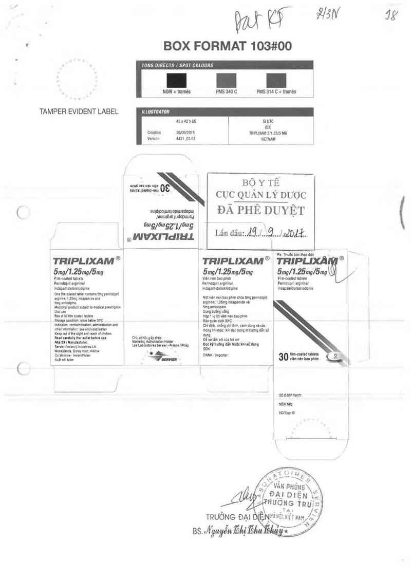 thông tin, cách dùng, giá thuốc TRIPLIXAM 10mg/2.5mg/10mg - ảnh 0