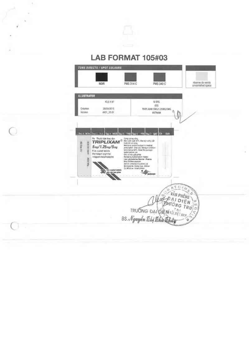 thông tin, cách dùng, giá thuốc TRIPLIXAM 10mg/2.5mg/10mg - ảnh 1