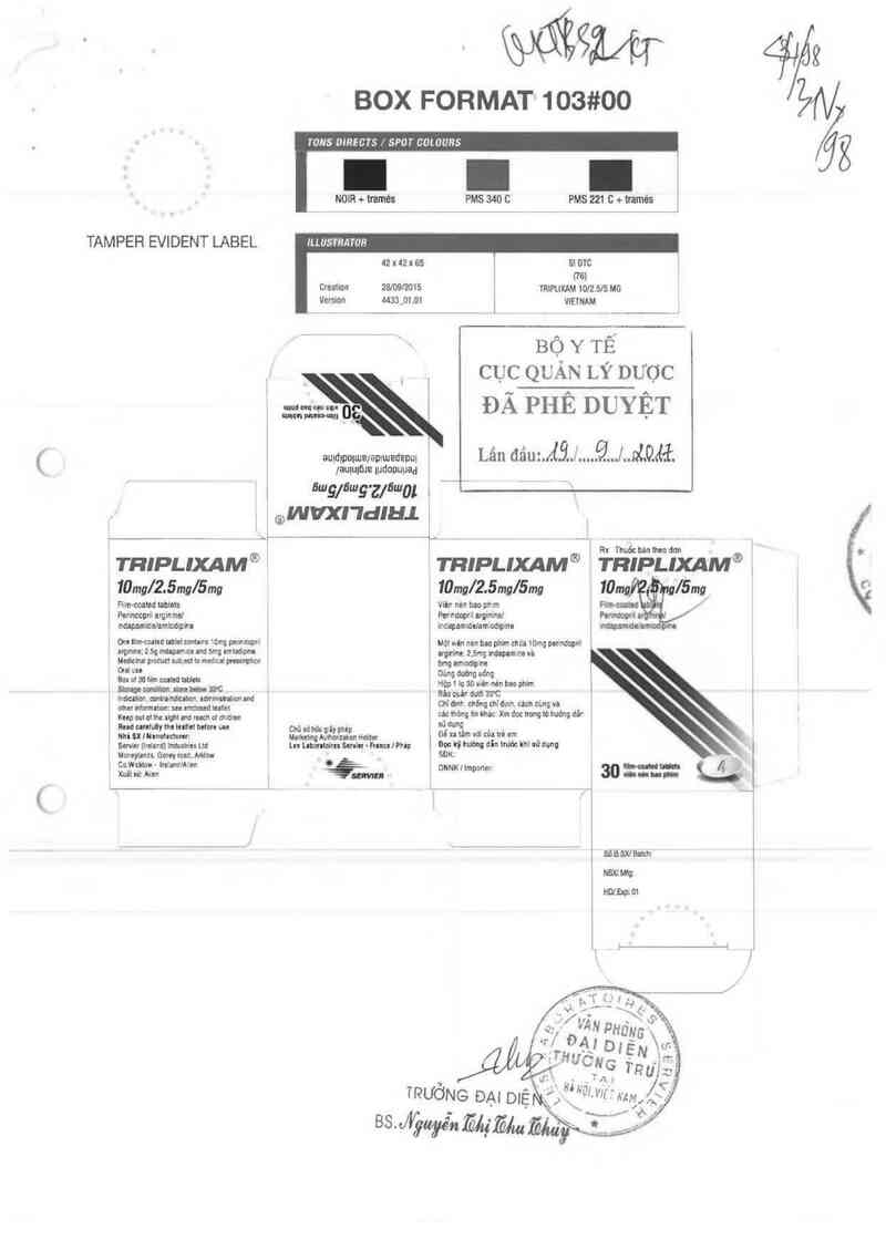 thông tin, cách dùng, giá thuốc TRIPLIXAM 10mg/2.5mg/5mg - ảnh 0
